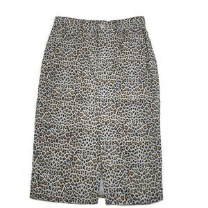 FRNCH Paris Animal/Leopard/Cheetah Pencil Skirt Women's Size Medium NWT